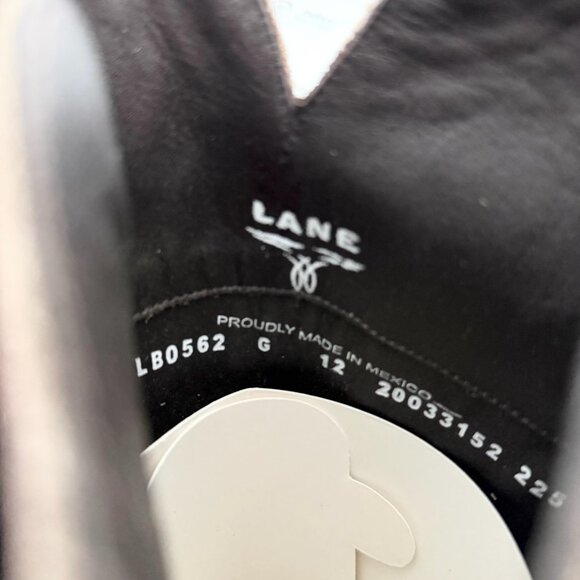 Lane LEXINGTON Knee High Womens Cowboy Boots 12 Latte Suede Western Cowgirl Tall - Picture 9 of 11